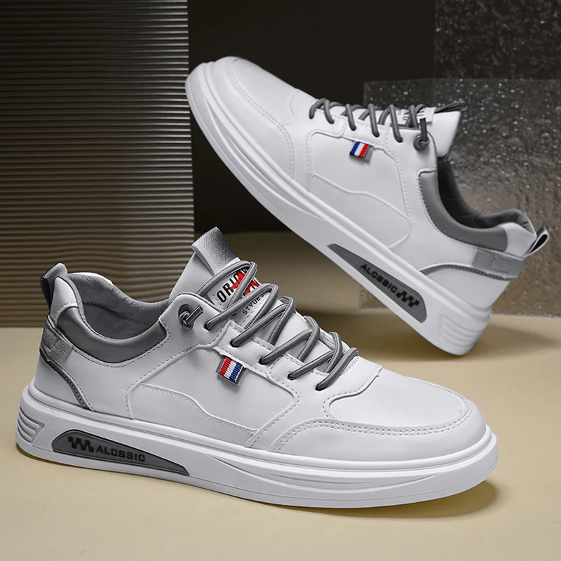 Fashion design khaki men sneaker hot selling new cool flat sole walking shoes support custom logo men casual shoes