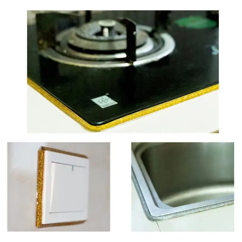 EONBON 6 Meter Self-Adhesive Ceramic Tile Gap Tape, Decorative Tape, Joint Tape Water Repellent for Kitchen, Floor, Wall Edge