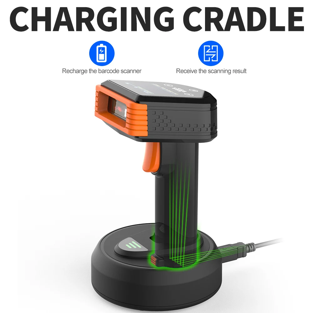 GTCODESTAR Handheld QR Code Reader 2.4G Barcode Reader android  2D Barcode Scanner Wireless QR Code Scanner for Inventory Scan