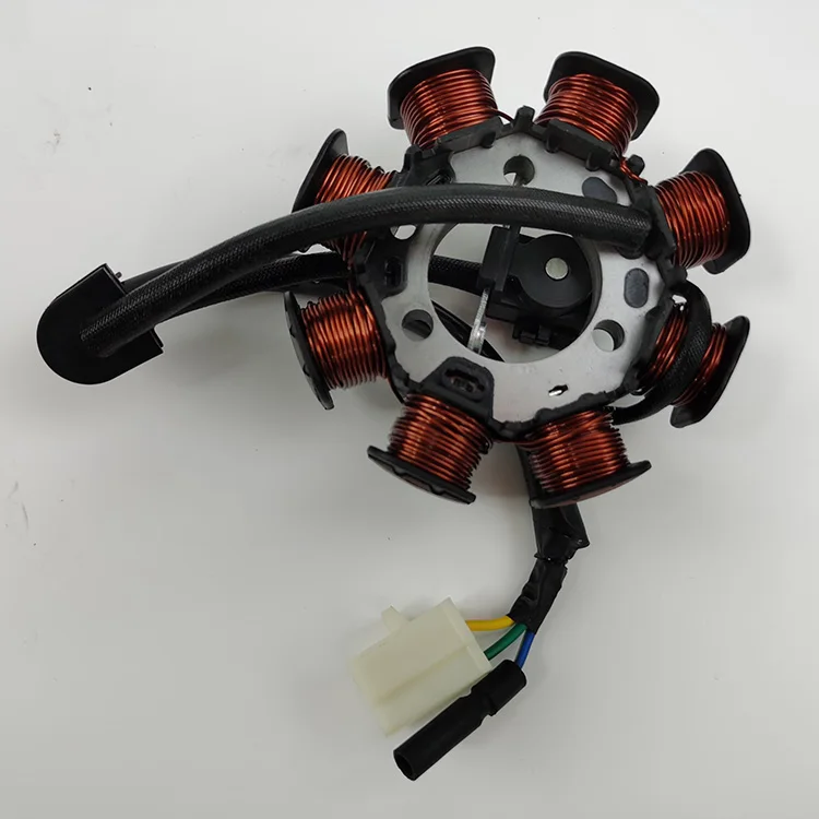 BIZ 125 KS ES Motorcycle Engine Parts Magneto Stator Coil With 8 Poles