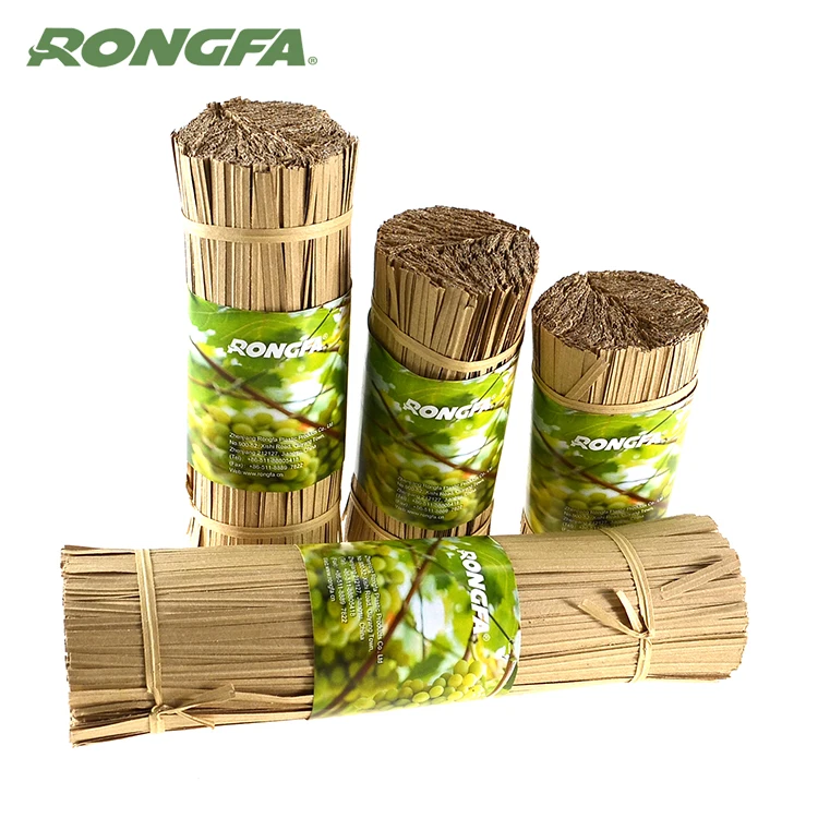 12 cm natural paper twist tie binding wire tie  biodegradable vineyard garden paper ties
