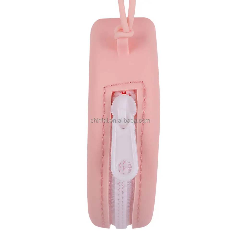 CHINFAI New Silicone Headphone Storage Box Earphone Cable Organizer Cute Coins Purse Case Bag for Home Travel Business Trip Use