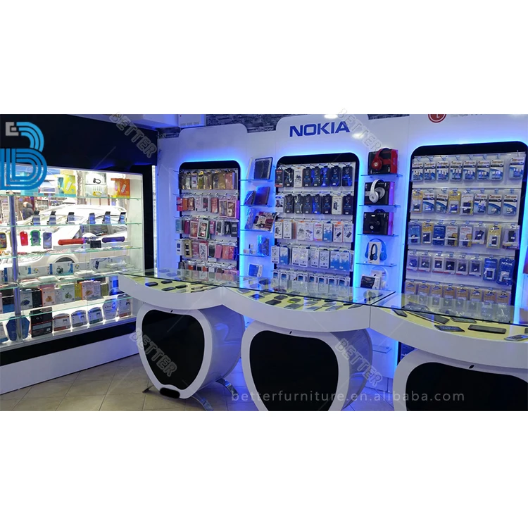 2019 новый дизайн интерьерный магазин мобильных телефонов с Выставочной стойкой для мобильного телефона