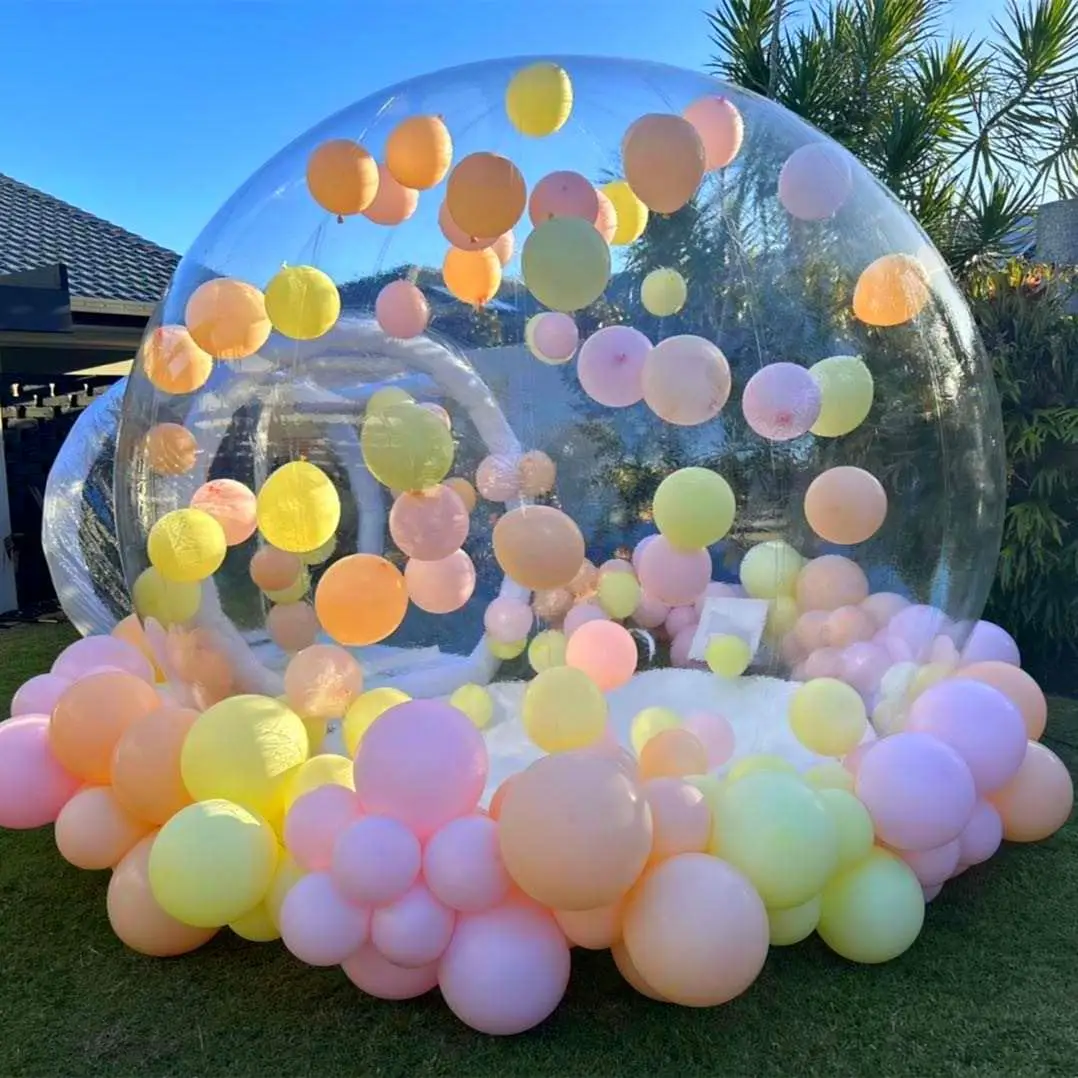 inflatable bubble house dome tent inflatable bubble tent with tunnel for party Bubble tent