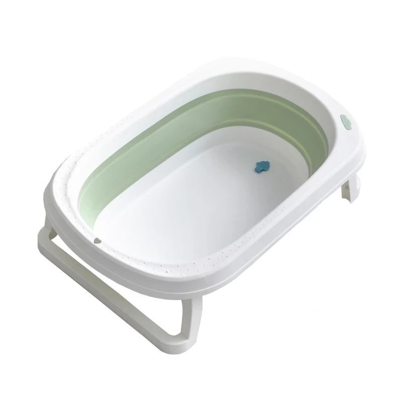 Popular Hot Sells Good Quality Foldable Plastic Baby Bathtub With Stand