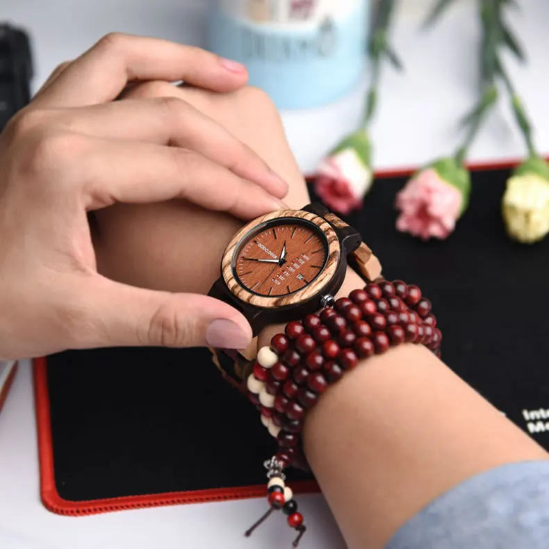 Newest Wooden Women Watch lovers Japanese movement Custom Brand Logo Men Wristwatch