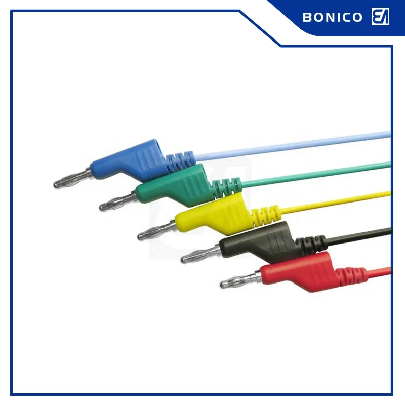 Никелевый зажим типа «крокодил» с штабелируемым банановым штекером 4 мм