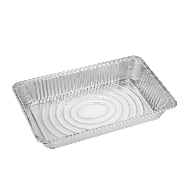 53x33x8.5cm full size deep gastronorm steamtable aluminium foil pan with lid tin foil pan food service catering REC53339F