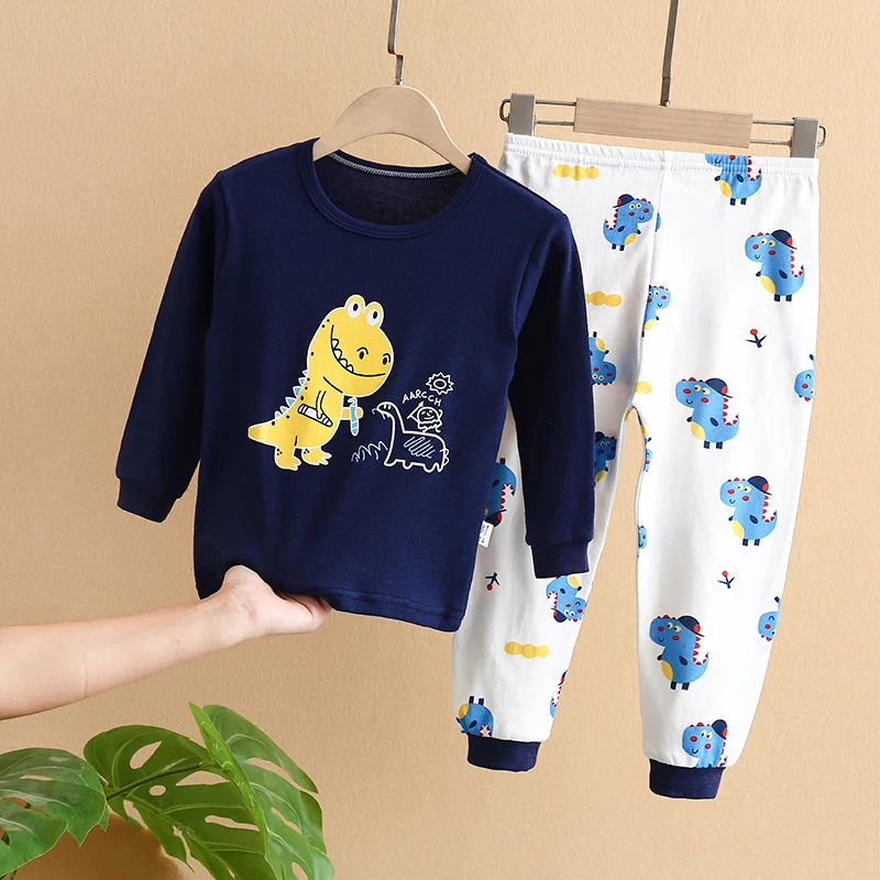 
Autumn Long Sleeve Long Pant Boys and Girls Sleepwear Sets Kids Clothes Sets Kids100% cotton Clothing 