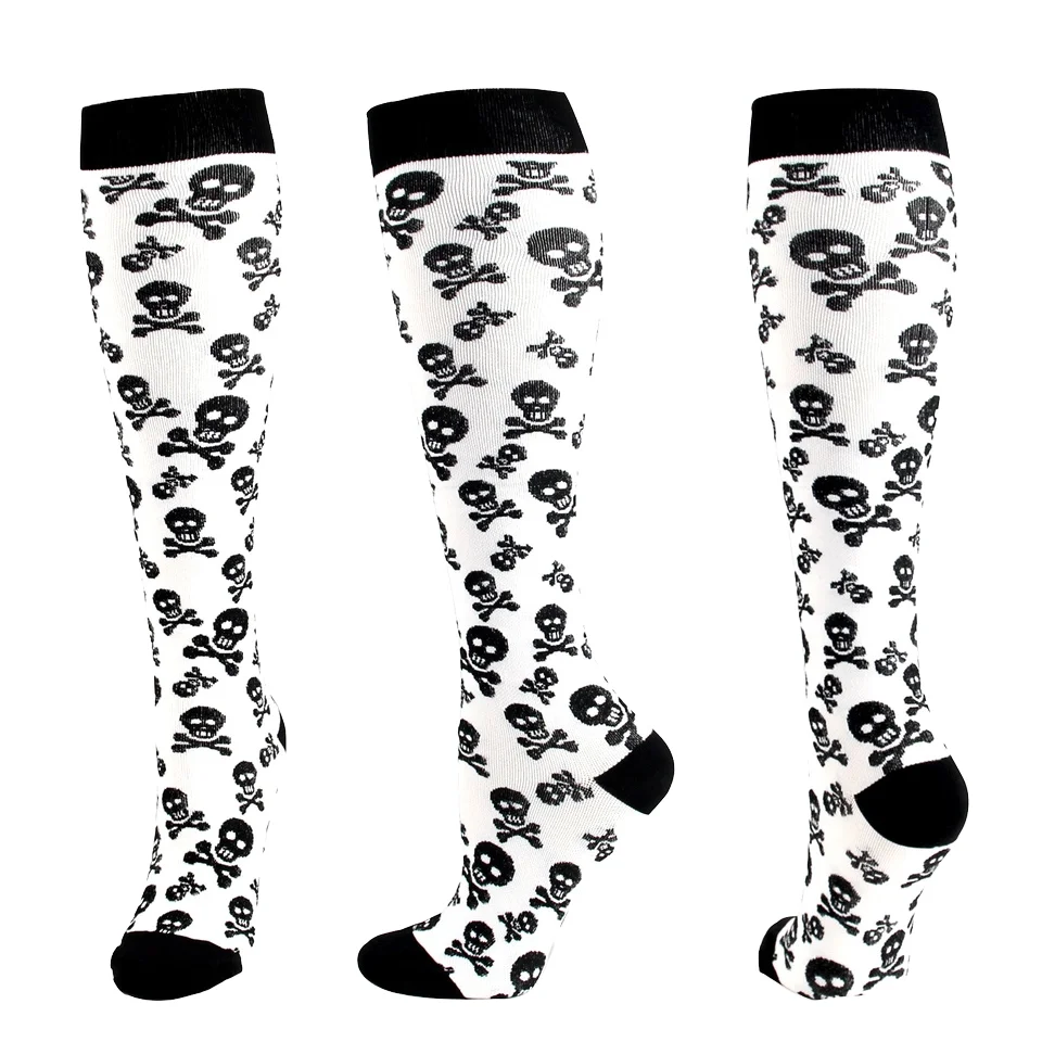 Unisex Customized Logo Nurse Knee High Sport Custom Compression Socks Breathable Nylon Custom Socks For Mens Soccer and Football