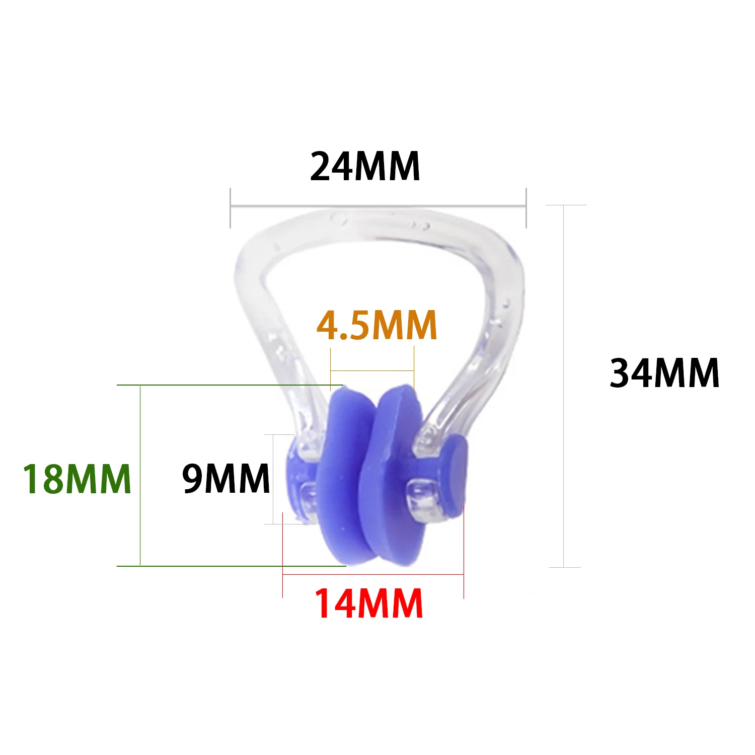 Swimming nose clip children and adults swimming training nose plug