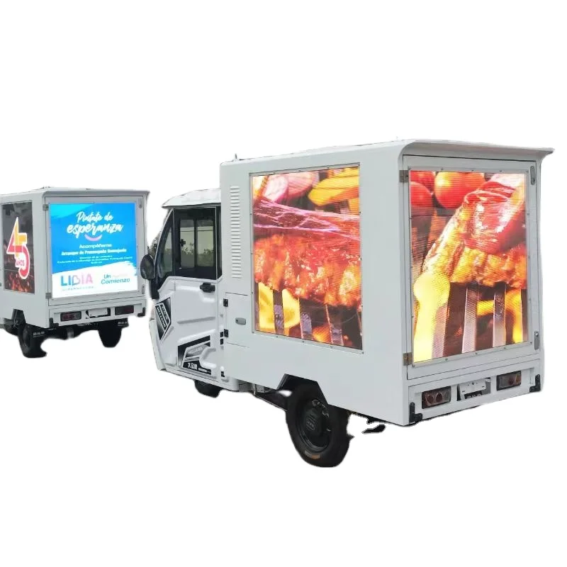 Outdoor Digital Billboard tricycle with Led Display mobile advertising tricycle Led billboard tricycle