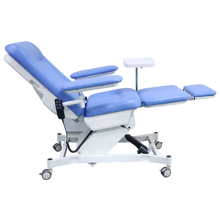 EU-MC802 Hospital 3 motors chemotherapy chairs Medical Infusion Electric Dental Chair Blood Collection Chair