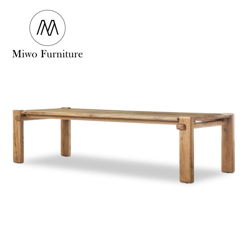 Midcentury furniture wooden for dining table set 8 10 seater and chair antique Rectangle table Outdoor dinning table dining room