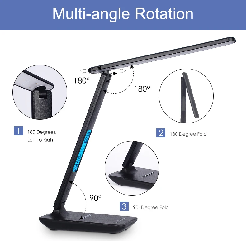 FOCUS New Style Office Corporate Gift Lamp with Wireless Charging Custom Logo Desktop LED Lamp Phone Charger Promotional Gift