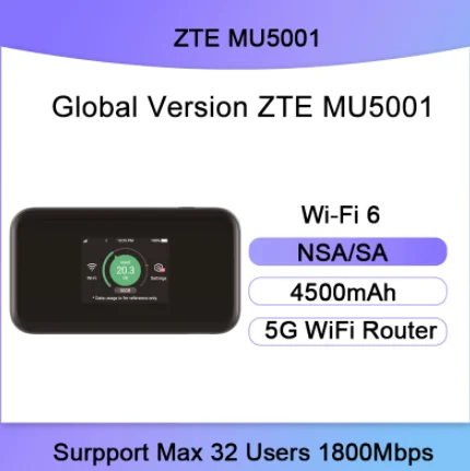 Мобильный Wi-Fi-Роутер ZTE 5G
