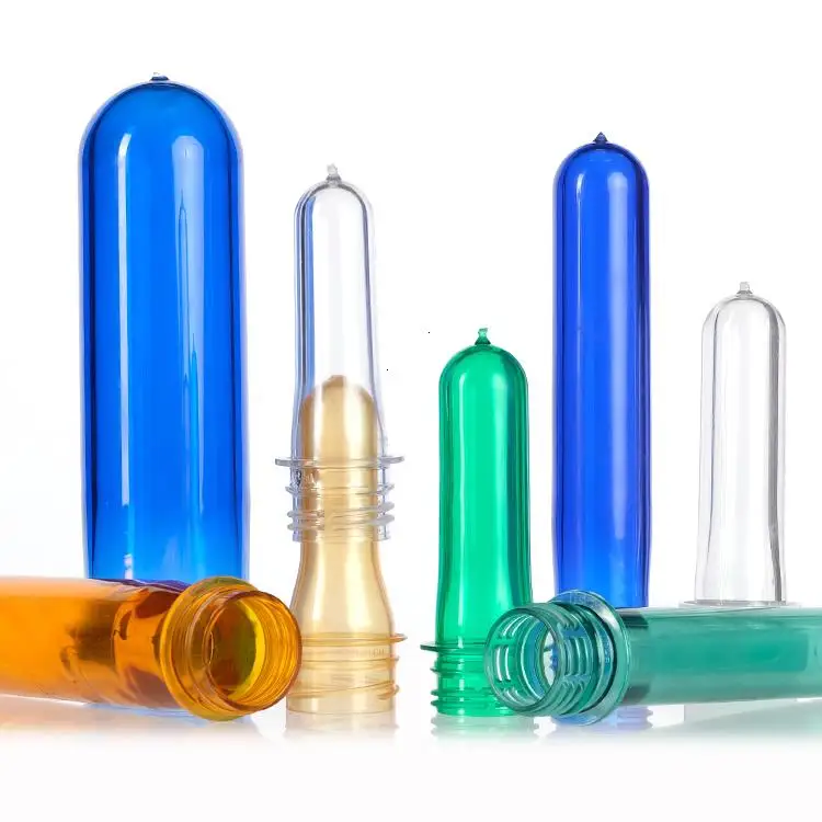 Hot Selling 28Mm 38Mm Blue Transparent Milk Water Preform Pet Plastic Bottle 250Ml With Lid