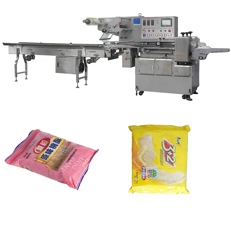 Multi-Function Horizontal Flow Packing Machine For Ice Lolly/Candy/Chocolate Bar Snack Food Pouch