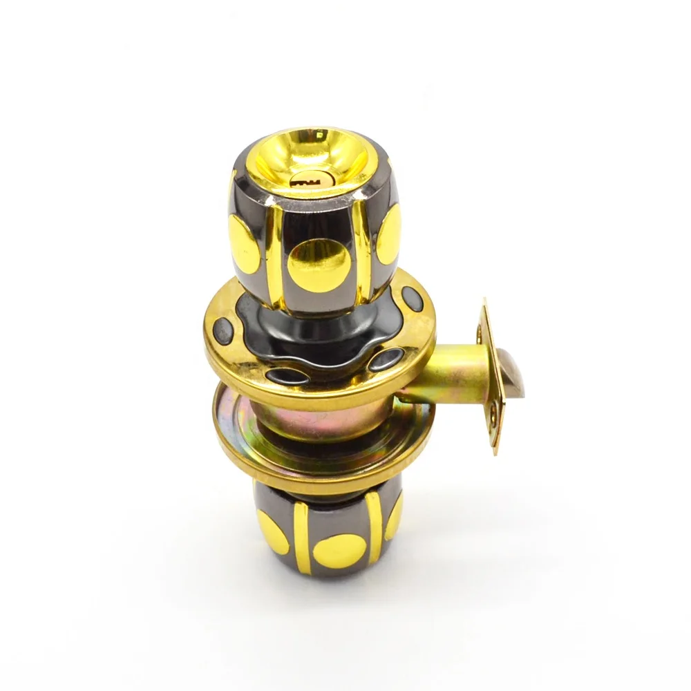 Zhongshan Classical 5886 knob ball door locks zinc alloy cylindrical round lock  for bathroom  door