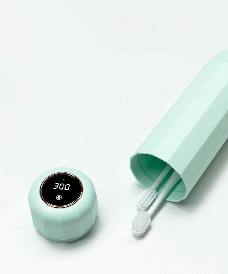 
Blitzblue Portable Digital panel UVC LED toothbrush sterilizer smart sterilization electric toothbrush sanitizer holder 