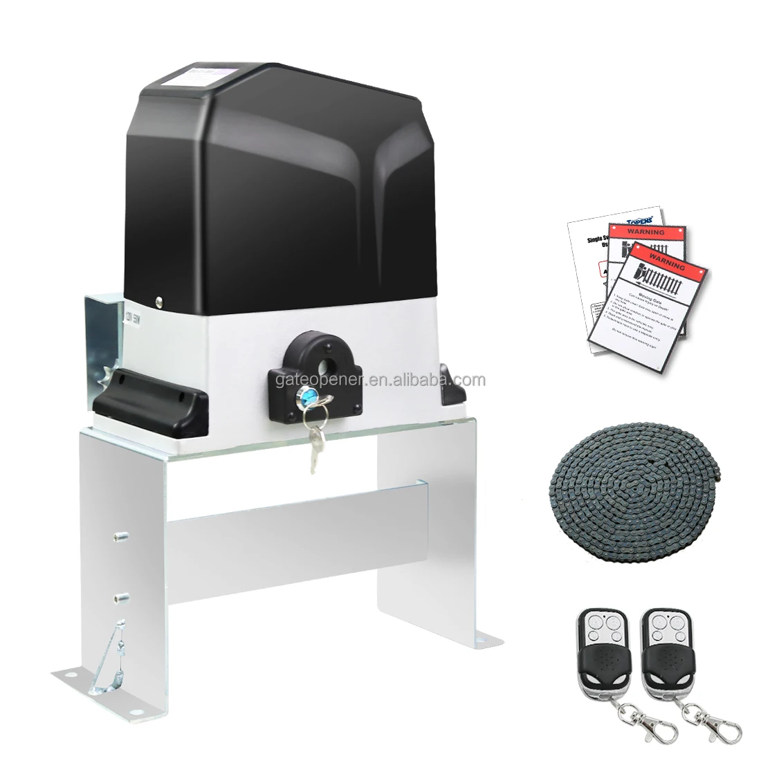SCG18H Factory Sale AC 370W 1200kgs Heavy Duty Electric Chain Driveway  Sliding Gate Opener remote control sliding door opener