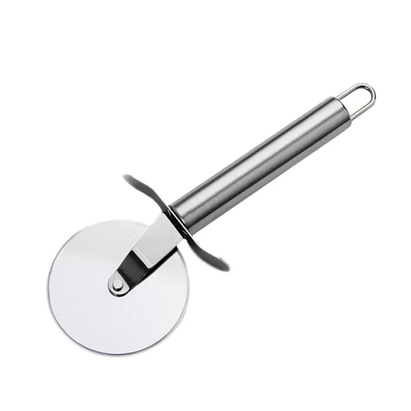 Kitchen Gadgets Stainless Steel Tool Very Sharp Pizza Cutter Knife with Non Slip Handle Easy to Clean