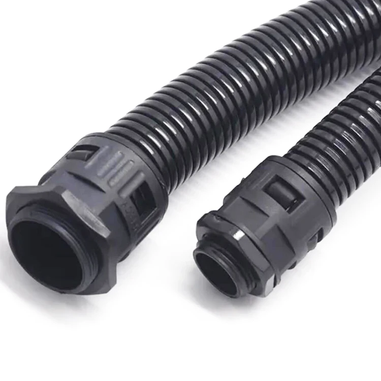 Промышленная Гибкая изоляционная кабельная труба hdpe гофрированная кабельная трубка pa гофрированная кабельная трубка