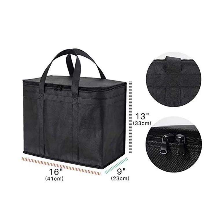 Wholesale Eco-friendly Insulated Reusable Grocery Bags Delivery Lunch Cooler Bag
