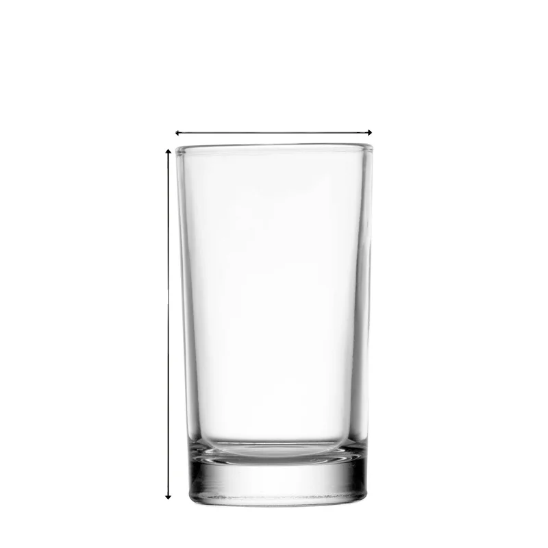 160ml 220ml 230ml straight borosilicate drinking glass cup Thin walled borosilicate water glass / tumbler