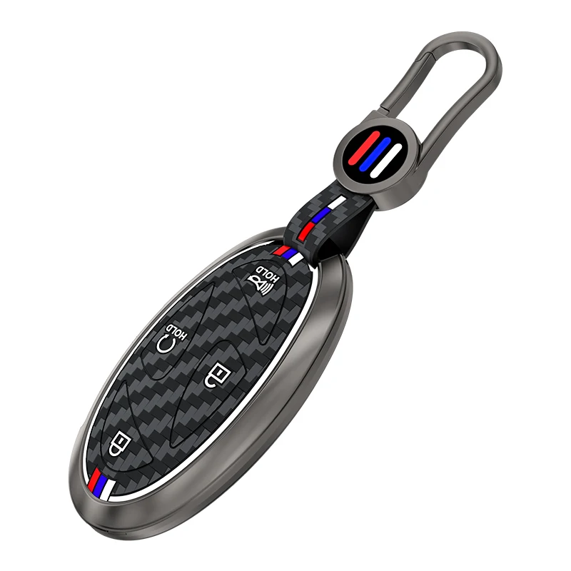 5 7 Buttons Zinc Alloy + Silicone Car Key Case Cover For Hyundai Kona Ev Grandeur GN7 IONIQ 6 2023 2024 Remote Key Protect Shell