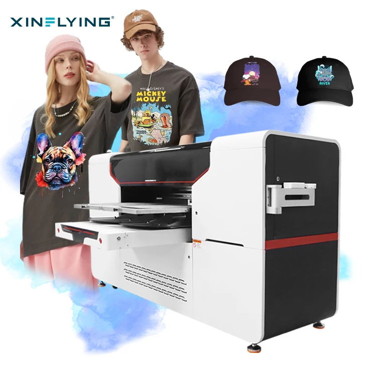 Factory Wholesale Digital DTG Printer 4pcs I3200 Printheads Direct to Garment Clothes DTG Printer Textil Multiple Print Sizes