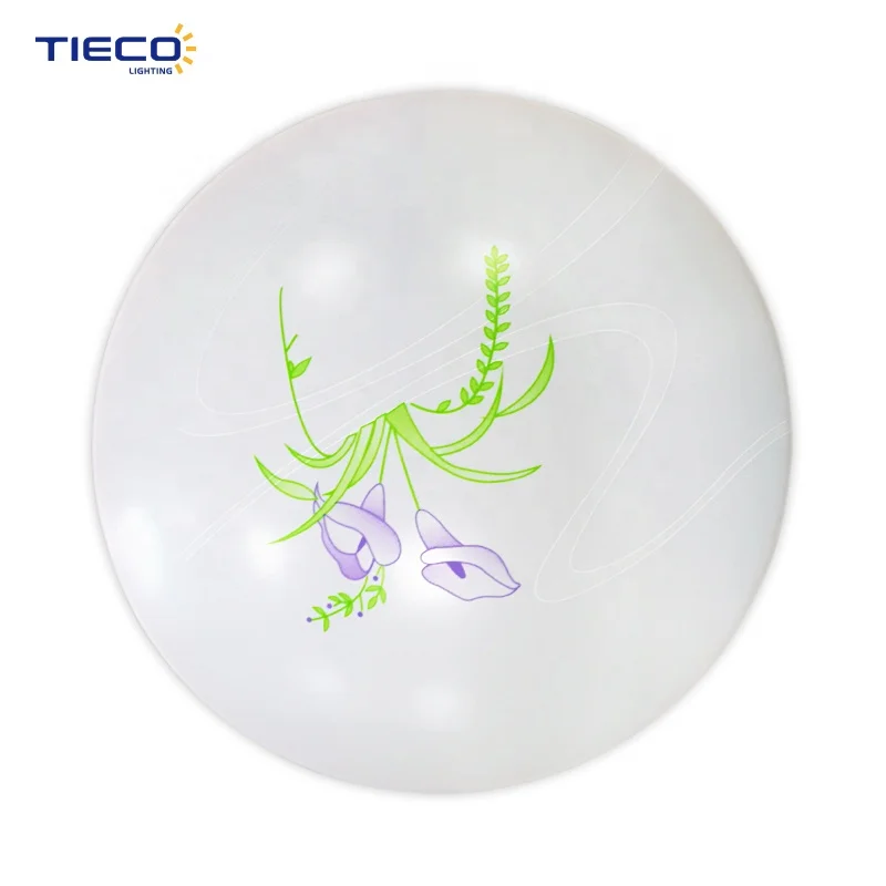 Высококачественные круглые современные светодиодные потолочные светильники из ПВХ 36 Вт 480 мм большого размера для гостиной