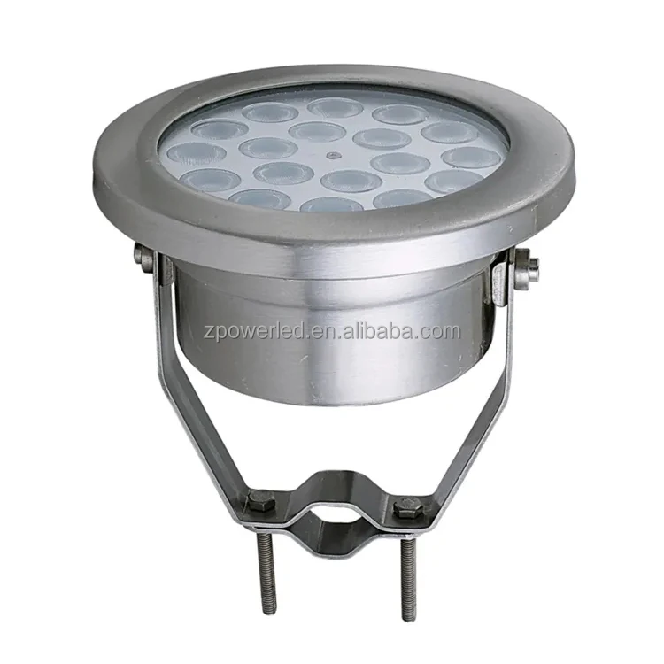Factory Price Stainless Steel Waterproof IP68 18W Underwater Pool DMX RGB LED Fountain Light
