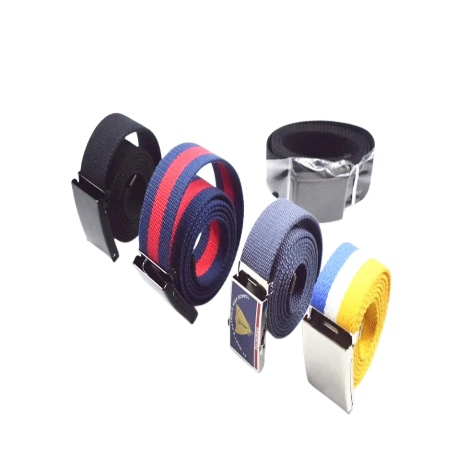 Оптовая продажа пояс из хлопчатобумажной ткани с пряжкой для открывалки