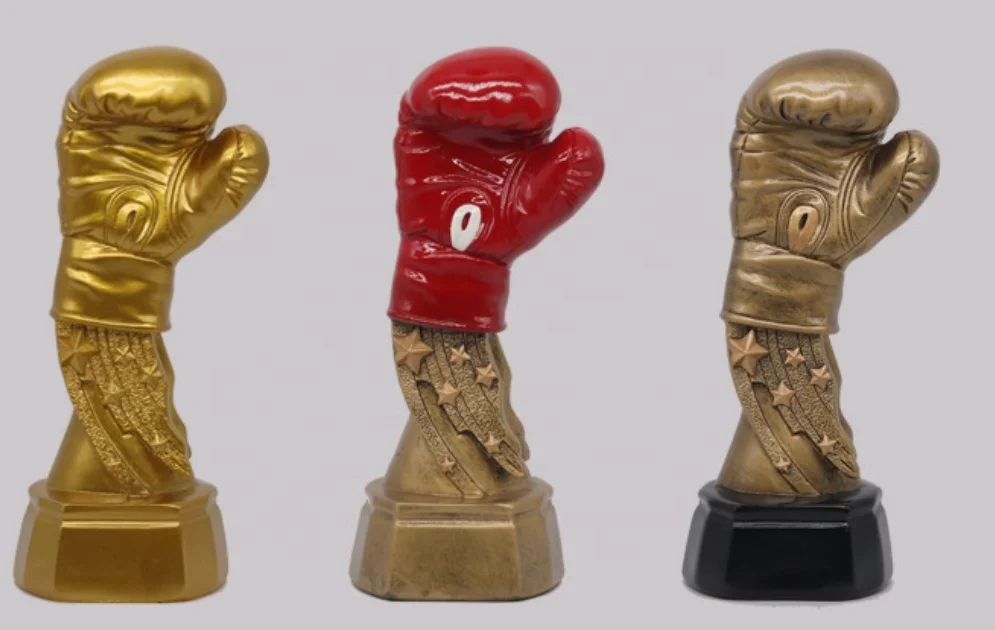 Boxing match competition custom name logo souvenir boxing glove trophy cup other boxing products