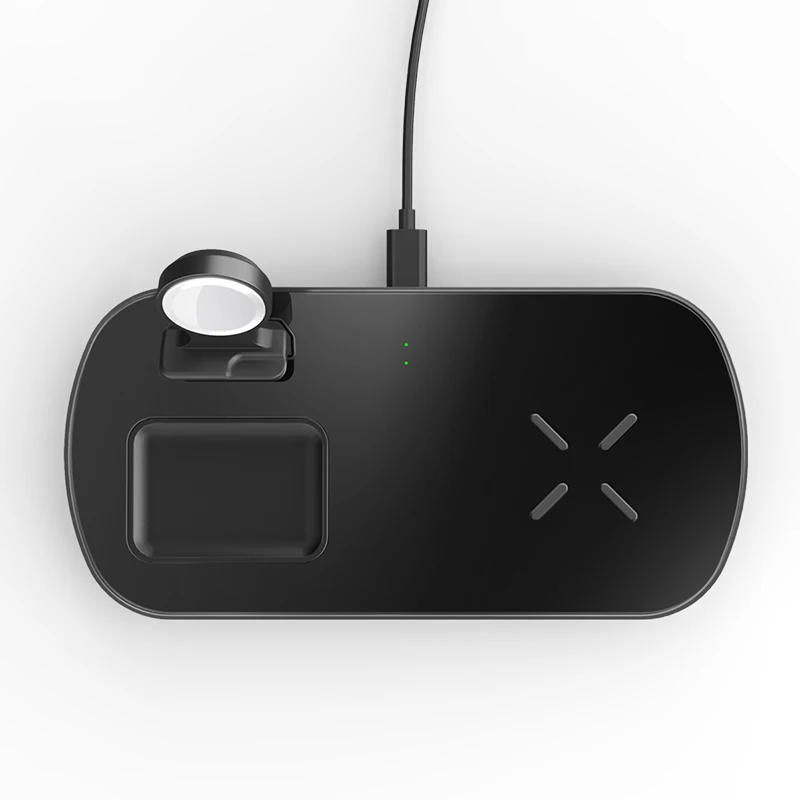  Супербыстрое зарядное устройство 3 в 1 Usb-Док-станция беспроводное быстрое для iPhone 11pro apple watch серии 2 4 5 6