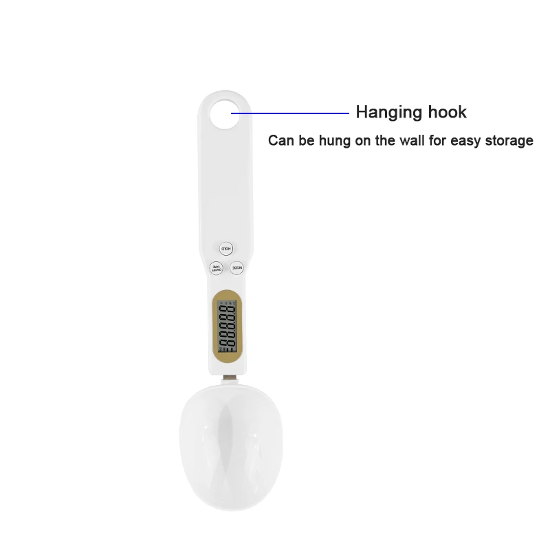 digital measuring removable spoon weight scale Tare kitchen food scale 500g digital spoon scale digital 0.1g