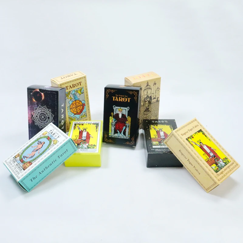Custom Tarot Cards Paper Divination Game Manufacture Tarot Oracle Cards Factory Printed best Different languages tarot cards