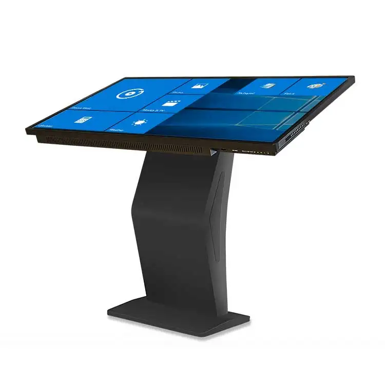 65 inch floor standing wifi good juicer bar  advertising display player touch screen kiosk