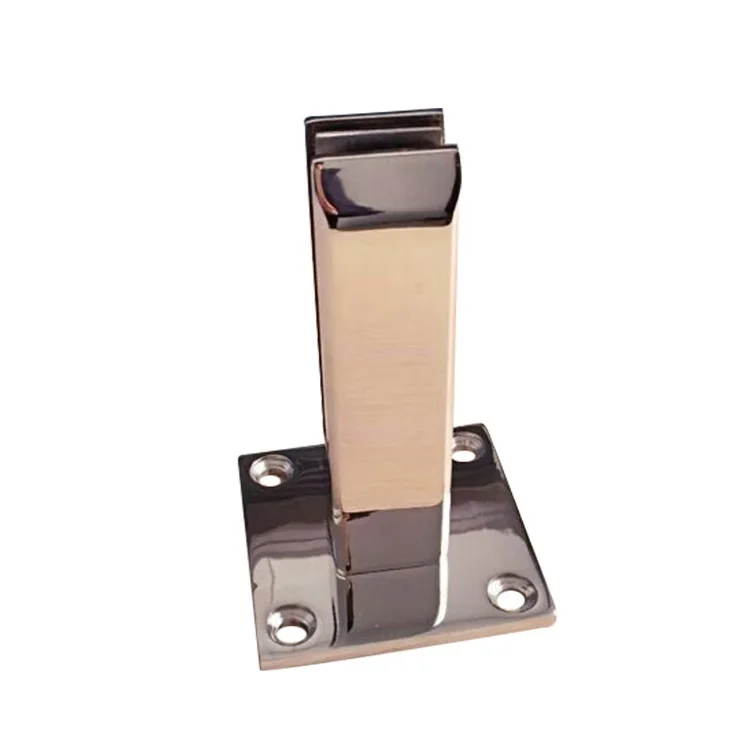 2023 New trend 40*40 deck mount clamp frameless glass rails fence glass railing spigot