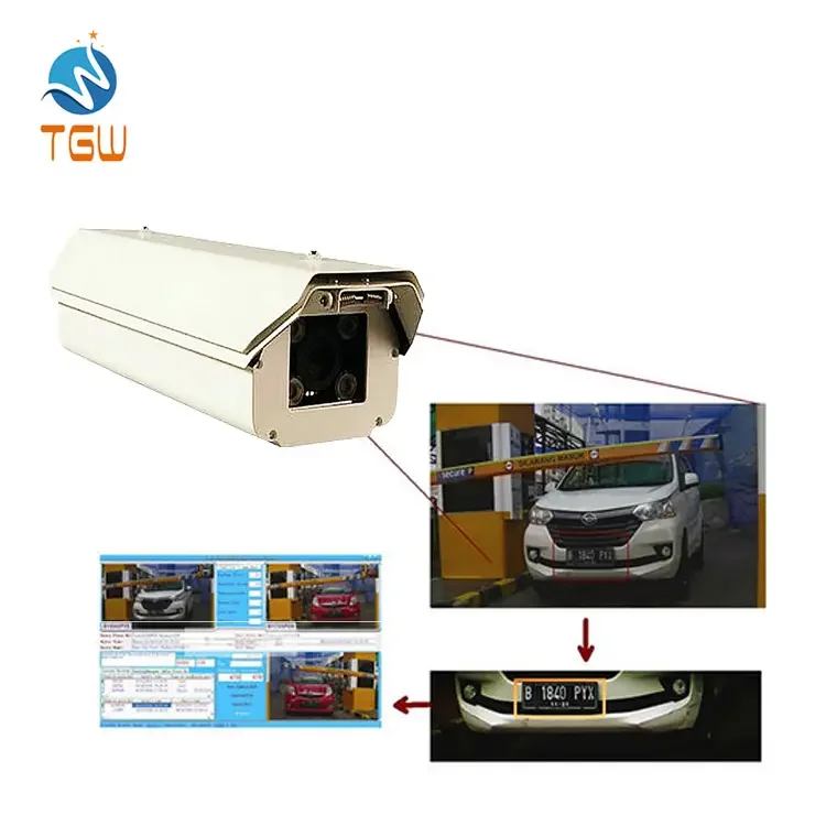 TGW Most Advanced Technology Vertical Car Anpr Lpr Camera Parking System Software