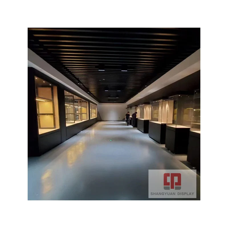 Выставочный стеклянный выставочный образец в старинном стиле, изготовленный на заказ высококлассный выставочный шкаф, фабрика по производству