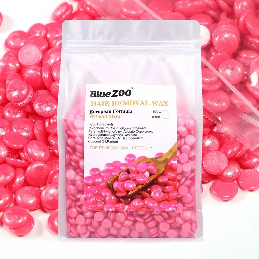  BlueZOO Европейская формула без полосок профессиональное безболезненное удаление волос мерцающие Твердые восковые