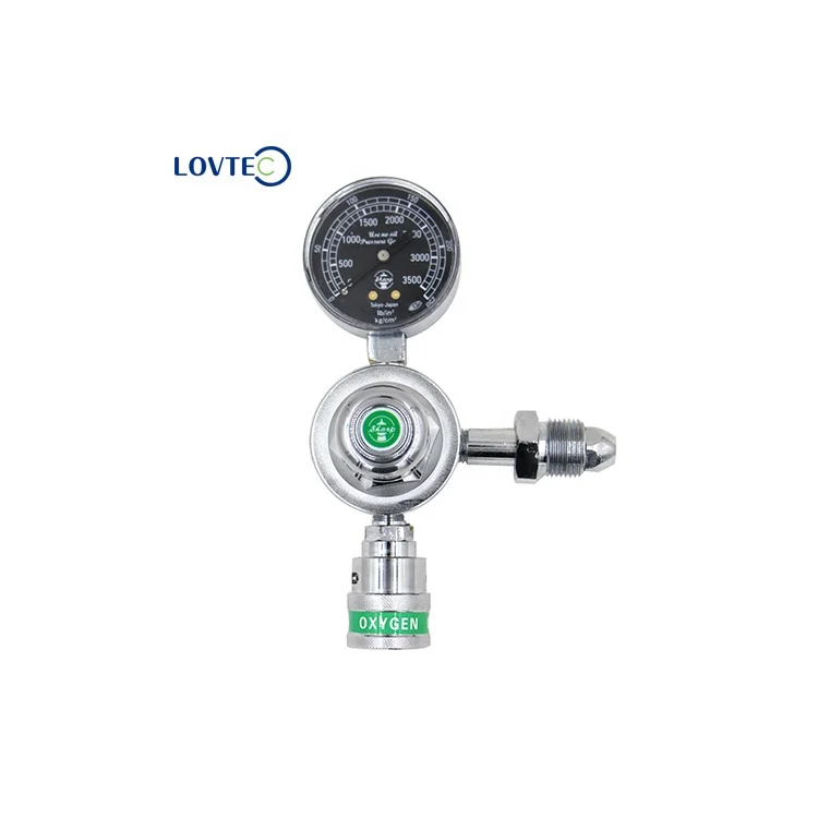Lovtec Factory wholesale Flow meter Pressure Reducing regulator oxygen medis oxygen cylinder valve