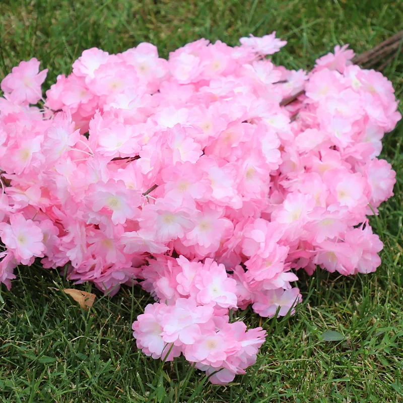 Chinese artificial flowers factory wholesale wedding stage decoration false flowers high quality silk cherry blossom artificial