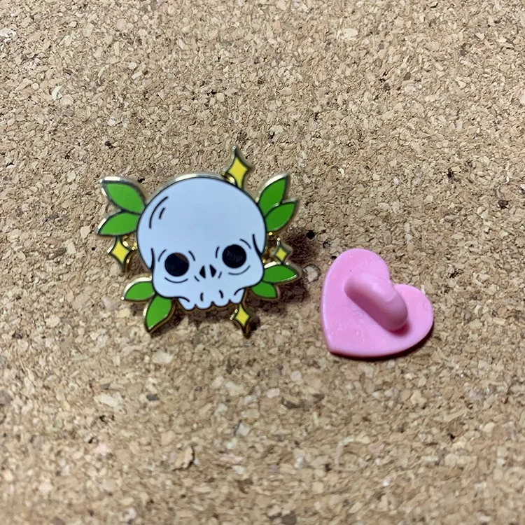 Vast Gifts Wholesale Custom Personalized Logo Gold Plating Metal Skeleton Hard Soft Enamel Badges Lapel Pins