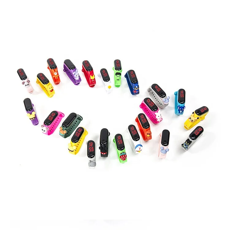 Toy Wristband Sports Screen Belt Silicone Bracelets LED Digital Watches