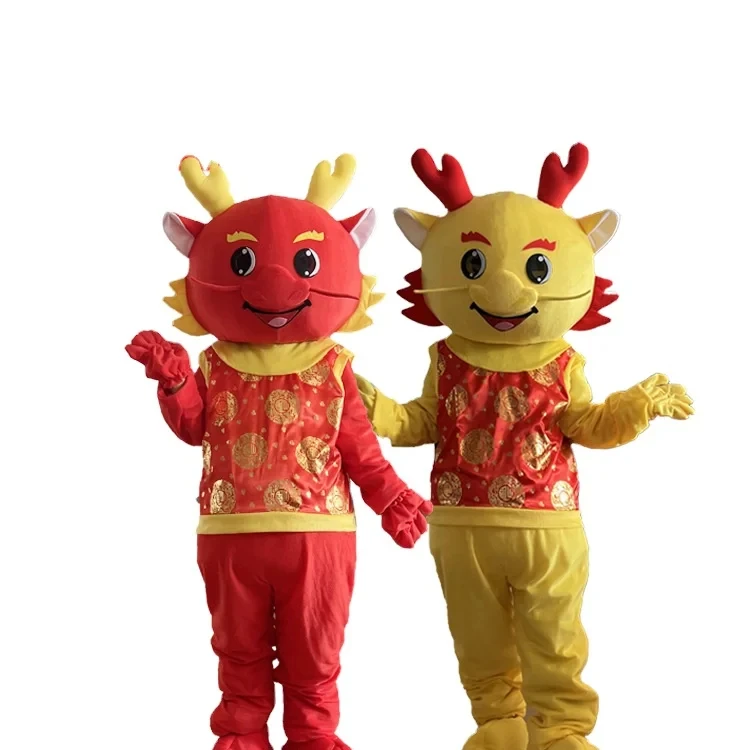 Year of the Dragon mascot doll costumes, walking dolls, mascot props, costumes, activity cards, channel costumes