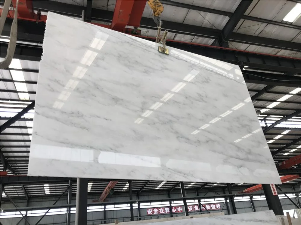 Polished Statuary White Marble 3cm Slabs For Counter Tops Slabs Price