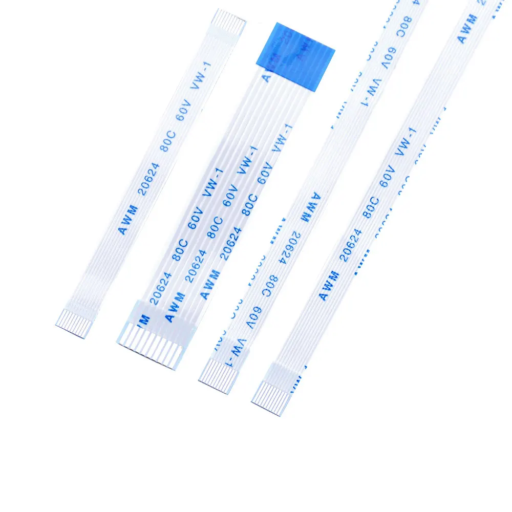 10P Line length 6CM-40CM 10CM 15CM 20CM 25CM Flat Flexible Cable FFC FPC LCD Cable AWM 20624 80C 60V VW-1 Pitch 0.5 1.0MM